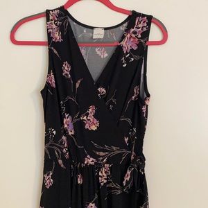 Kaileigh black and purple jumpsuit